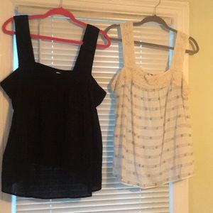 Lot of two gauzy tanks from Old Navy